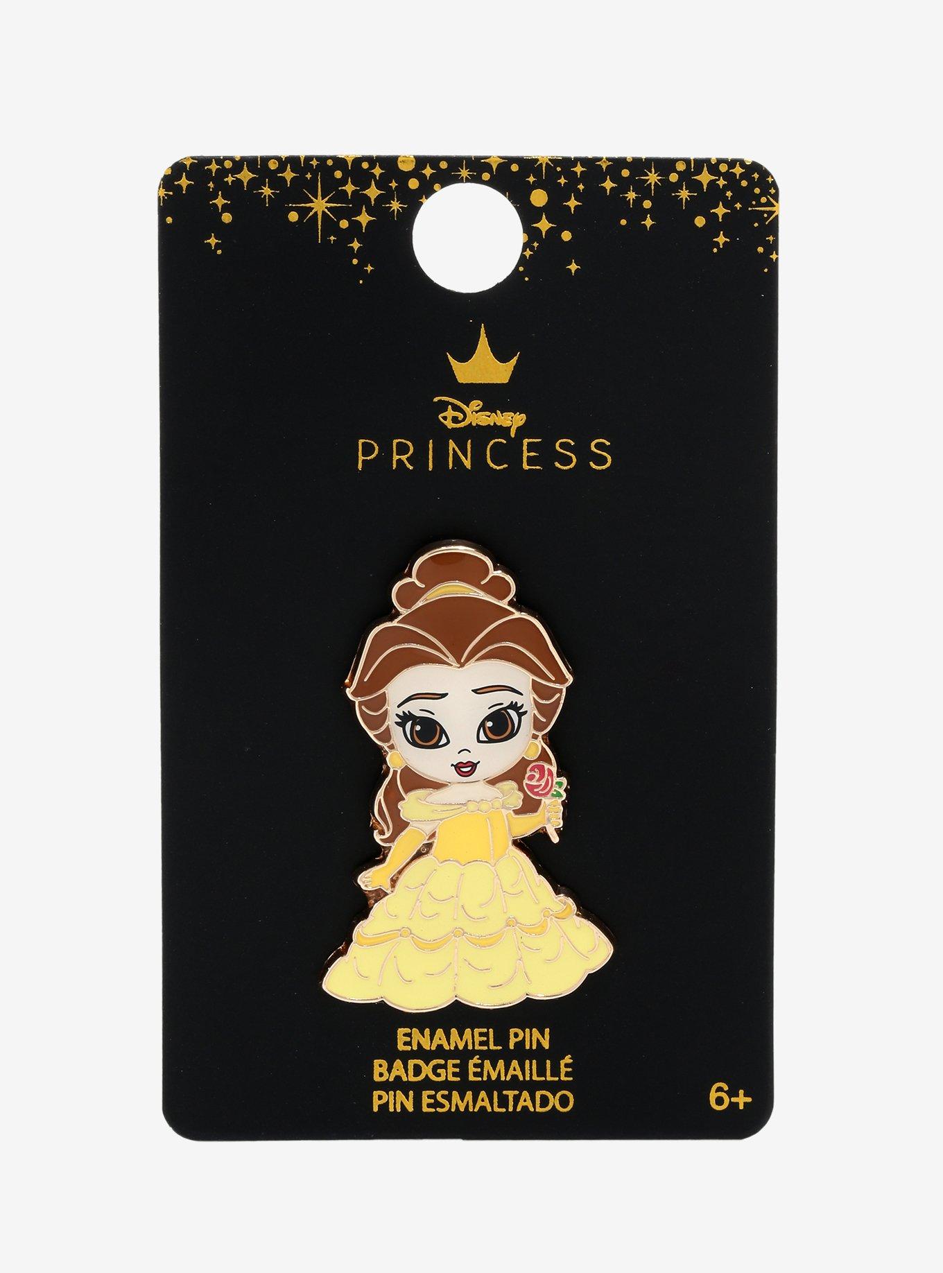 Loungefly Disney Beauty and the Beast Chibi Belle Enamel Pin - BoxLunch Exclusive, , alternate