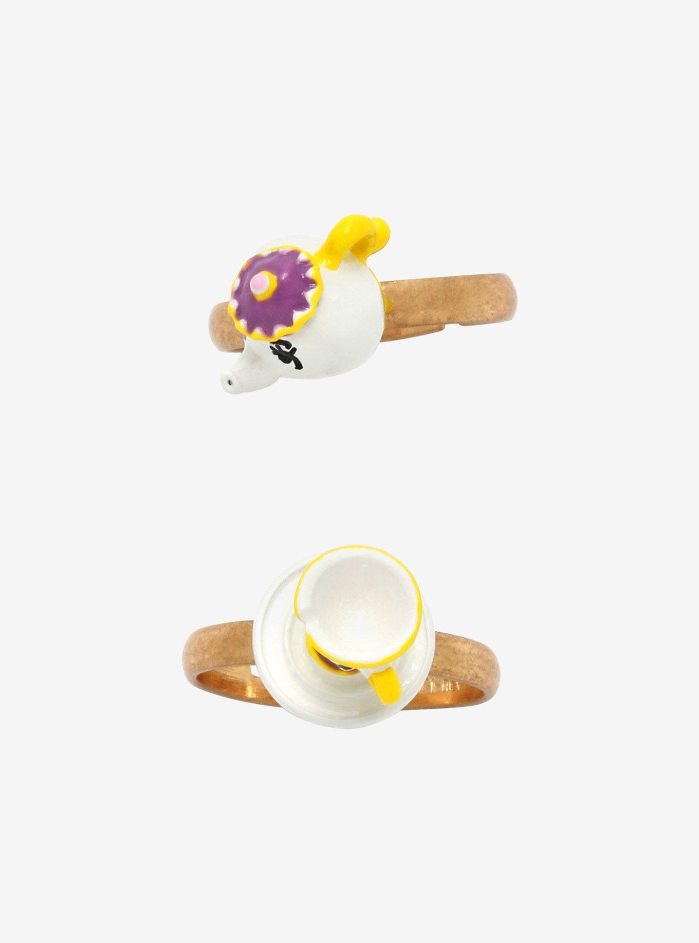 Disney Beauty and the Beast Mrs. Potts and Chip Adjustable Ring Set - BoxLunch Exclusive, , alternate