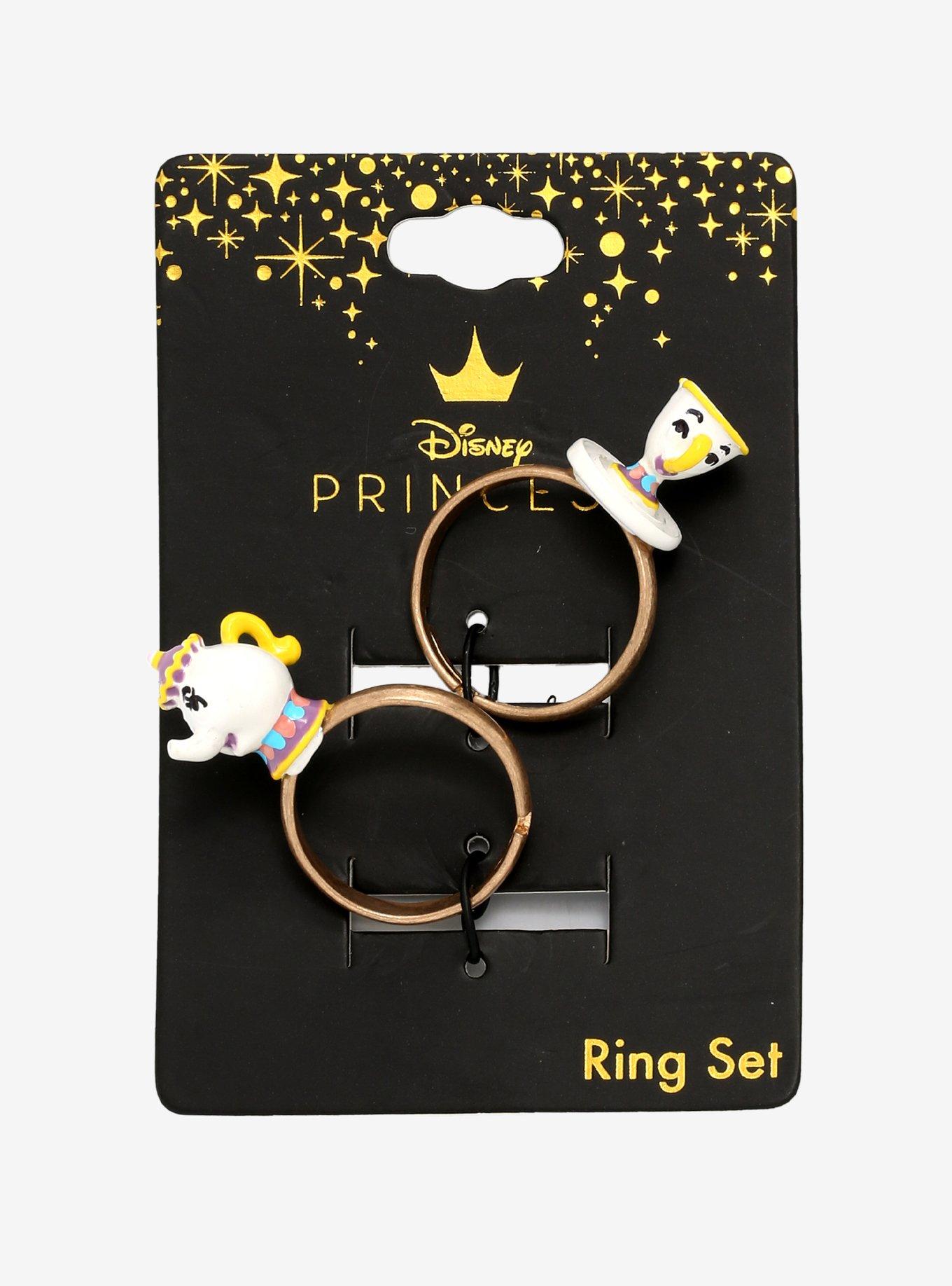 Disney Beauty and the Beast Mrs. Potts and Chip Adjustable Ring Set - BoxLunch Exclusive, , alternate