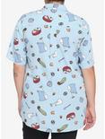 Studio Ghibli My Neighbor Totoro Food Girls Woven Button-Up Plus Size, MULTI, alternate