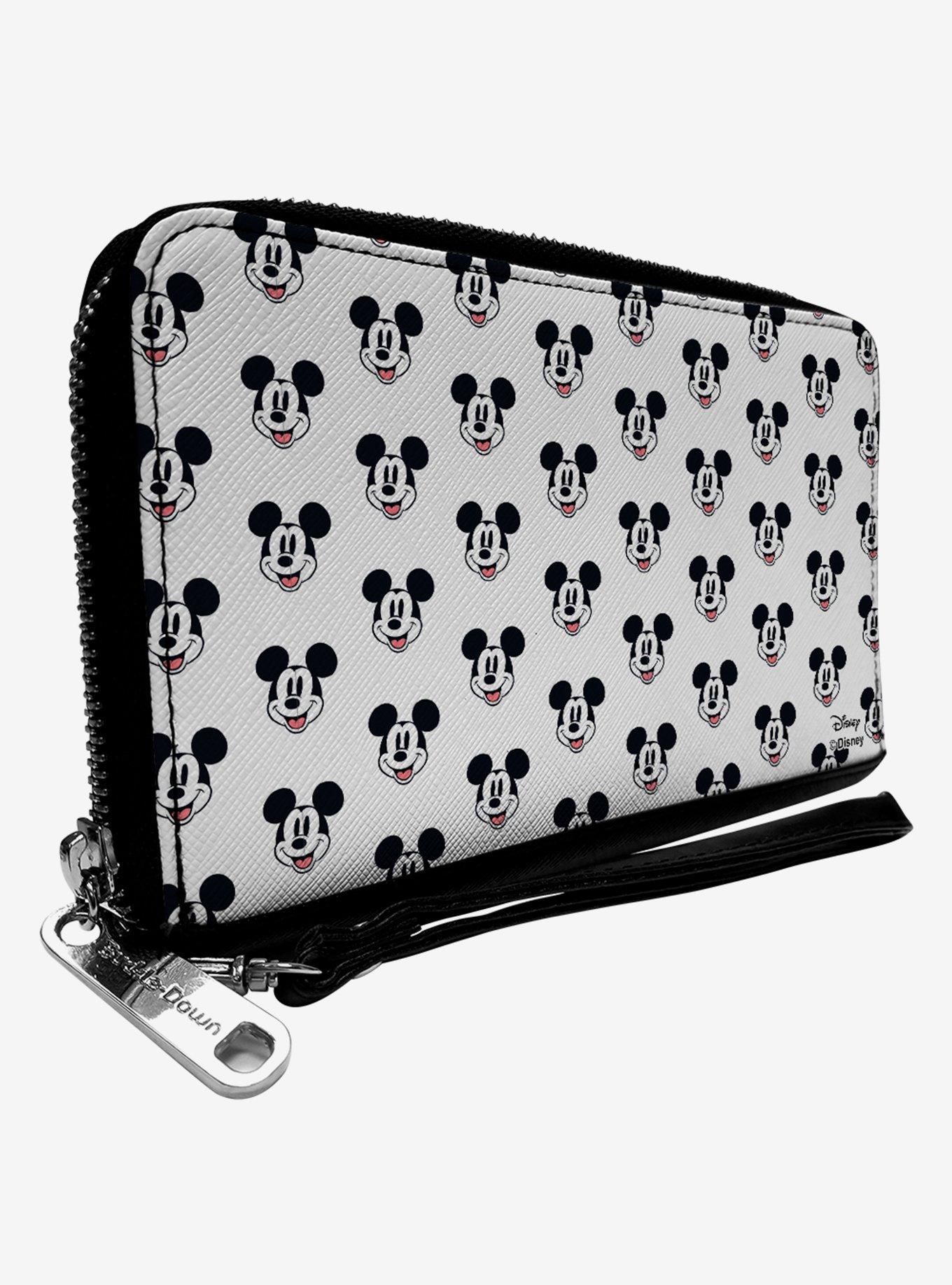 Disney Mickey Mouse Smiling Zip Around Wallet, , hi-res