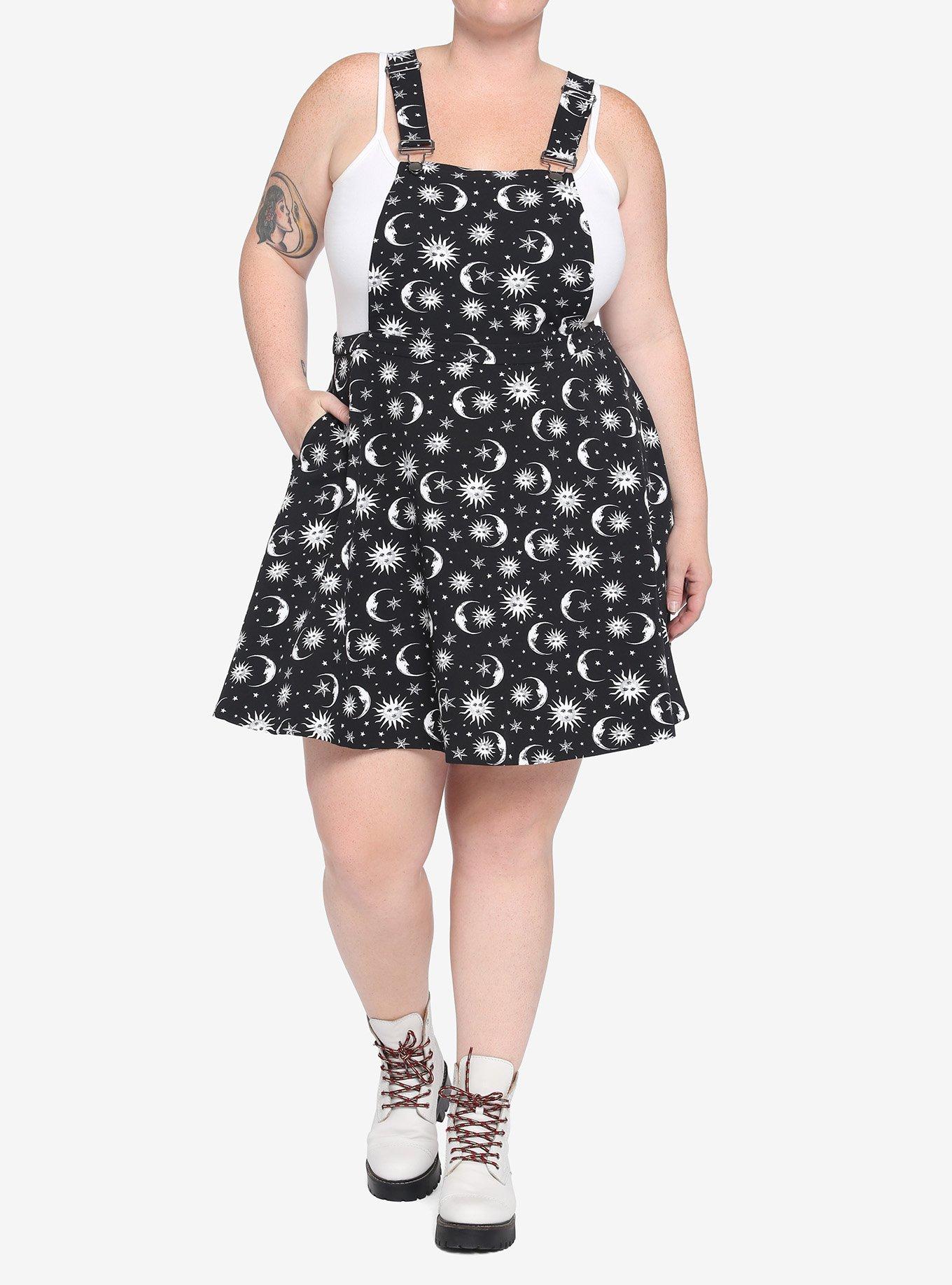 Black & White Celestial Skirtall Plus Size, CELESTIAL, alternate