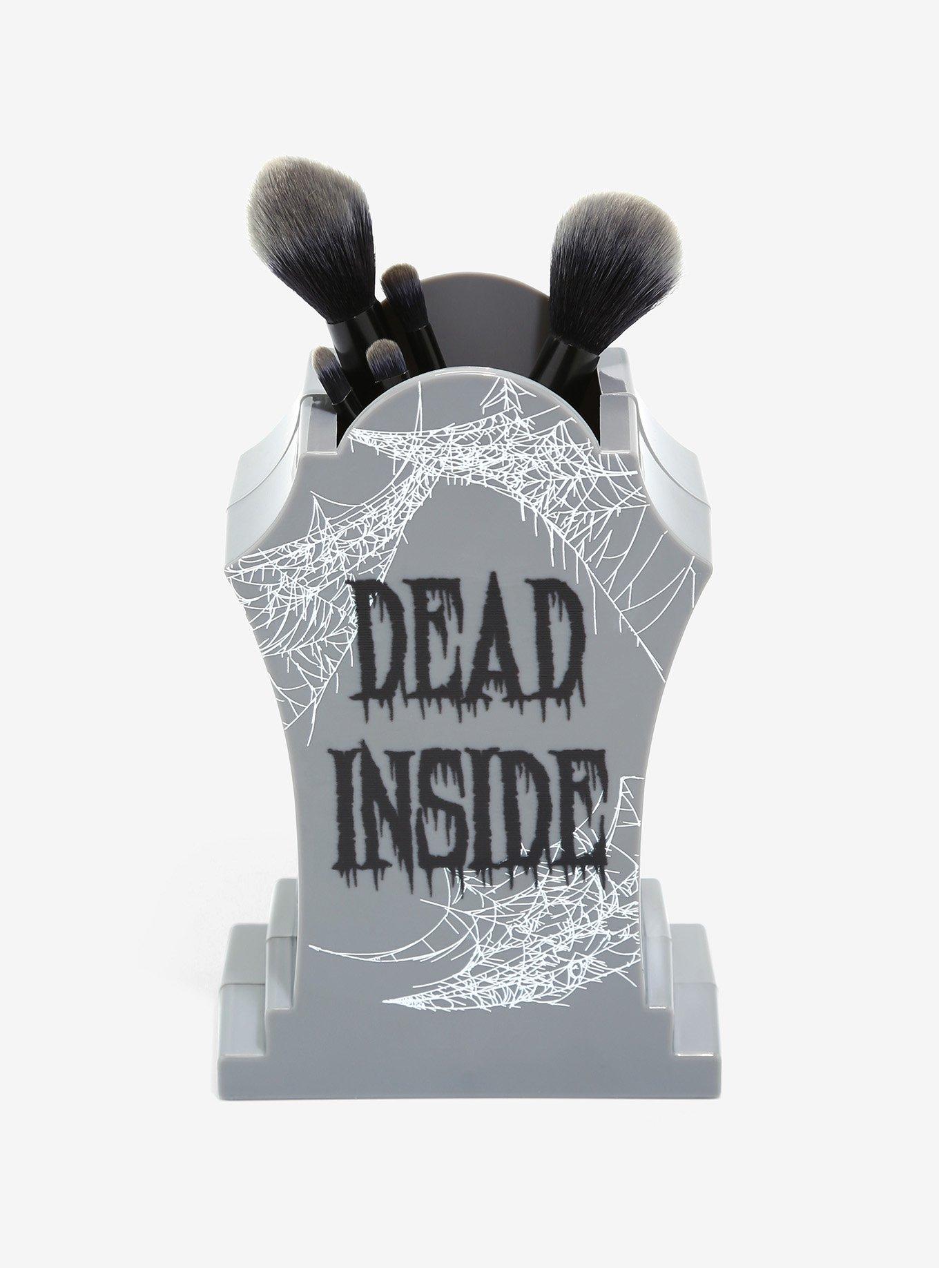 Tombstone Makeup Brush & Holder Set, , alternate