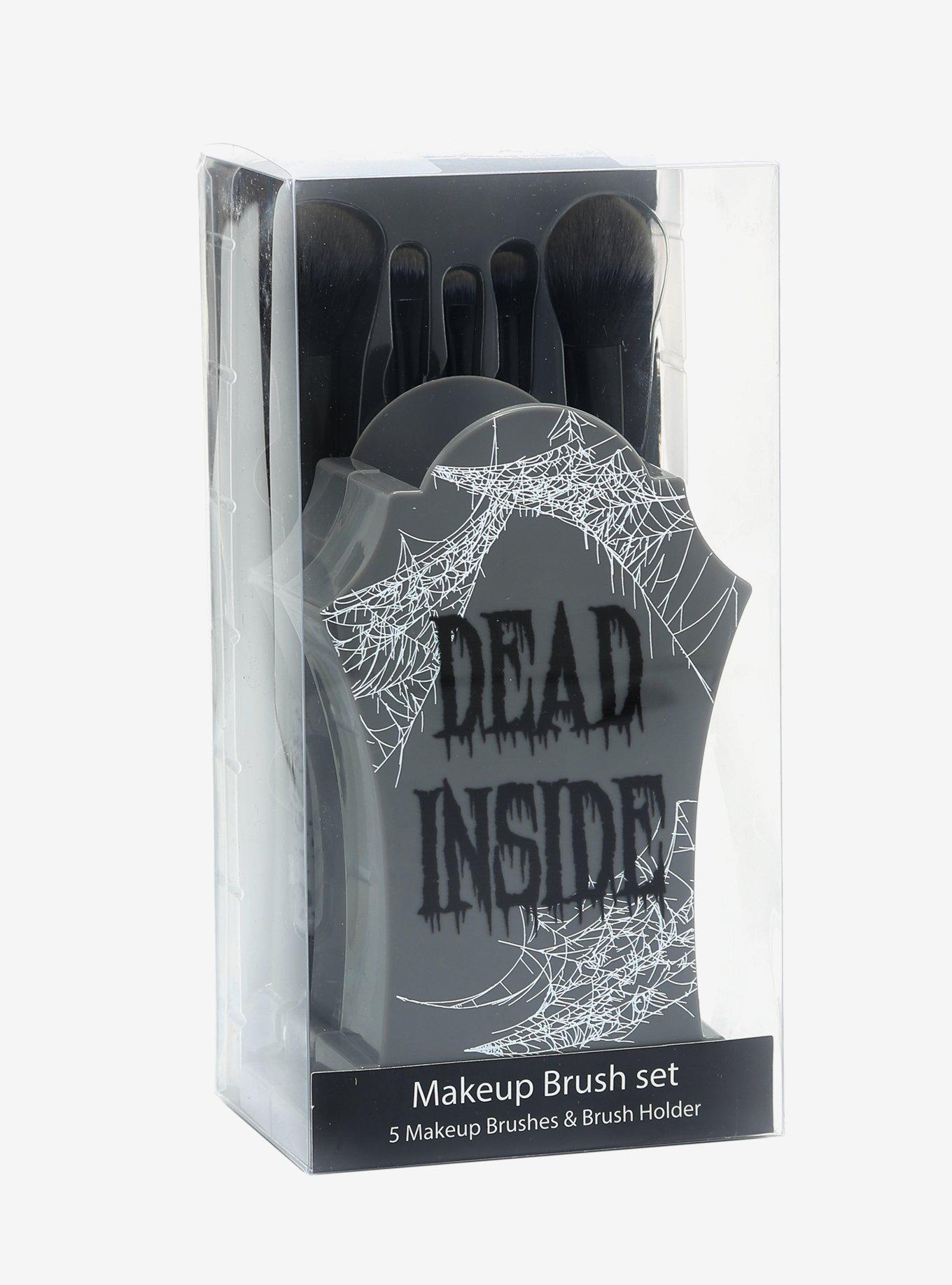 Tombstone Makeup Brush & Holder Set, , alternate