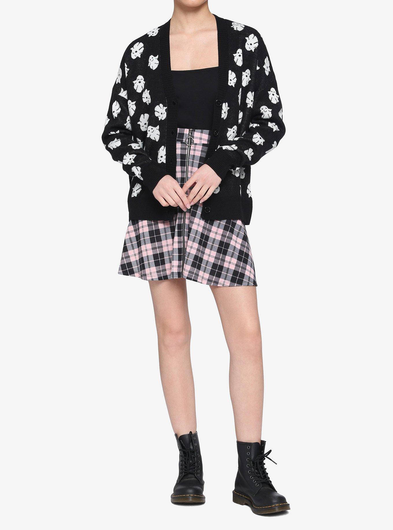 Ghost Girls Cardigan, BLACK, alternate