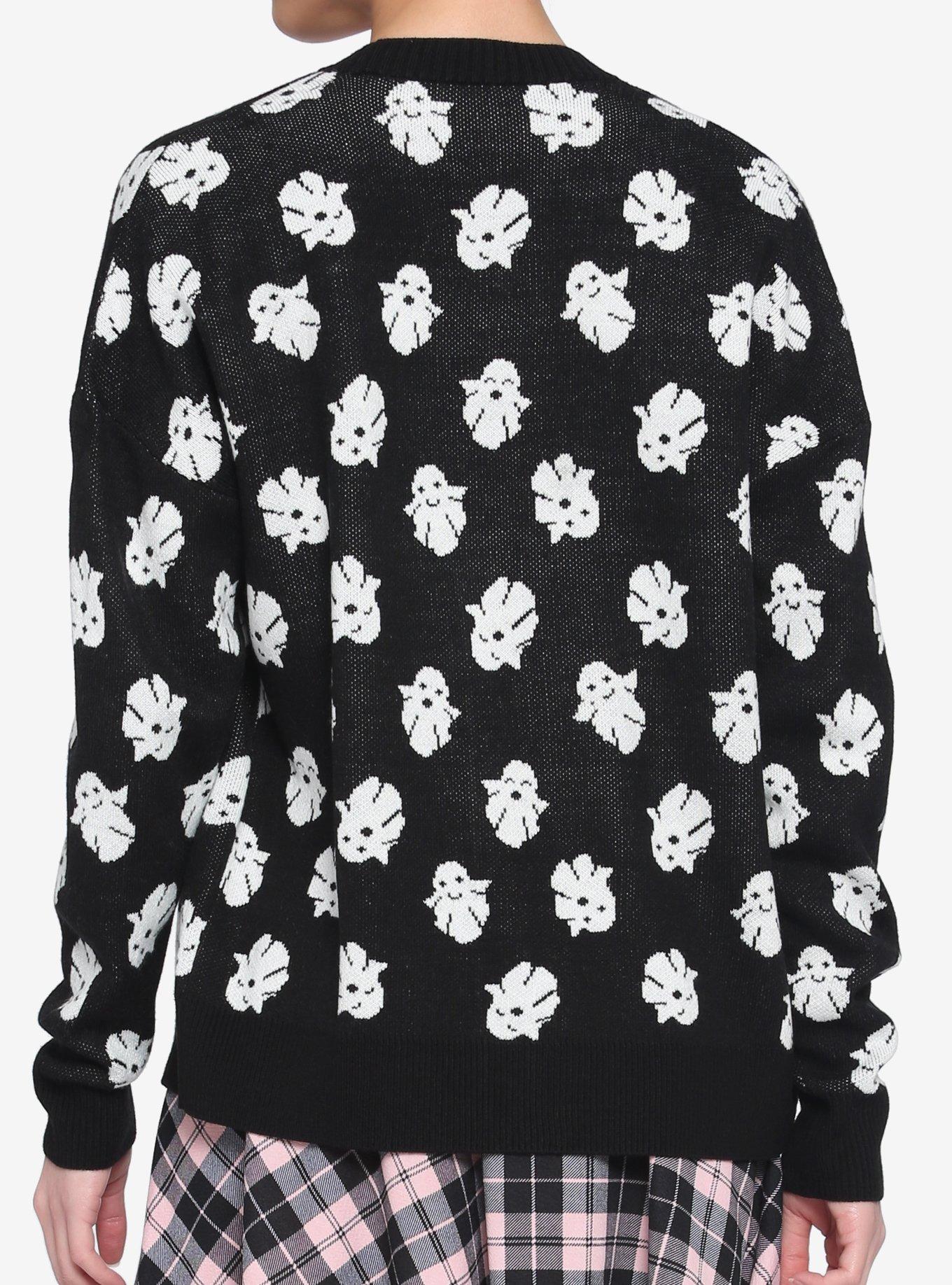 Ghost Girls Cardigan, BLACK, alternate
