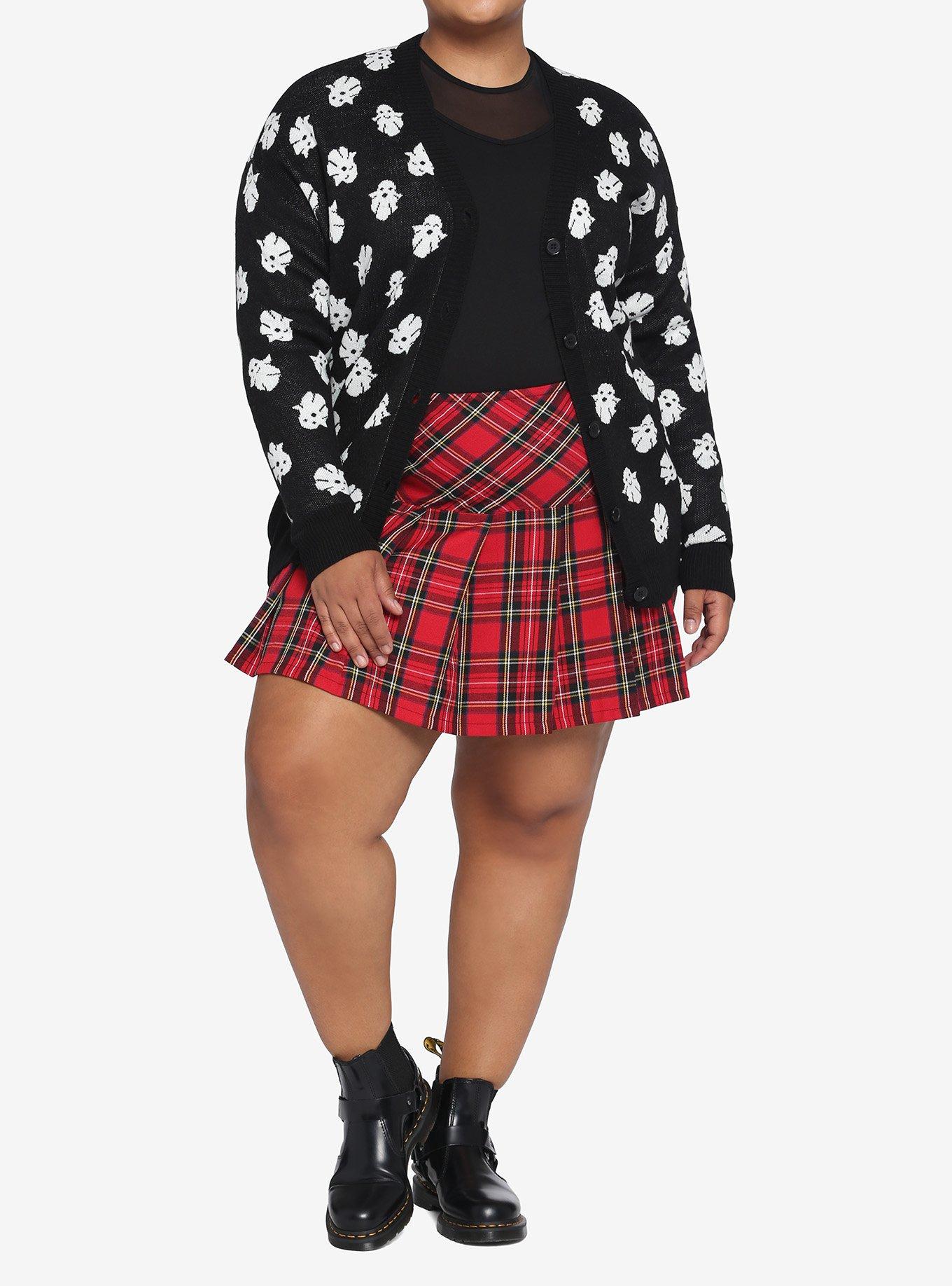 Ghost Girls Cardigan Plus Size, BLACK, alternate