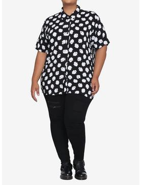 Ghost Girls Woven Button-Up Plus Size, , hi-res