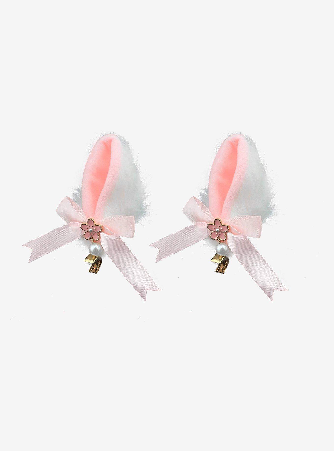 Sakura Cat Ear Hair Clips, , alternate