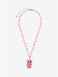 Strawberry Bear Pink Chain Necklace, , alternate