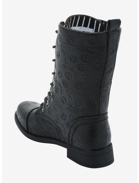 Plus Size The Nightmare Before Christmas Debossed Combat Boots, , hi-res