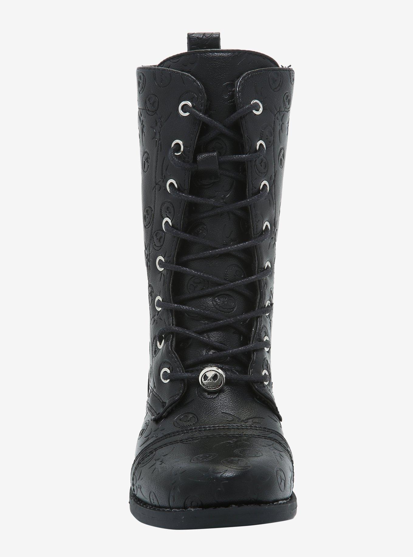 The Nightmare Before Christmas Debossed Combat Boots, MULTI, alternate