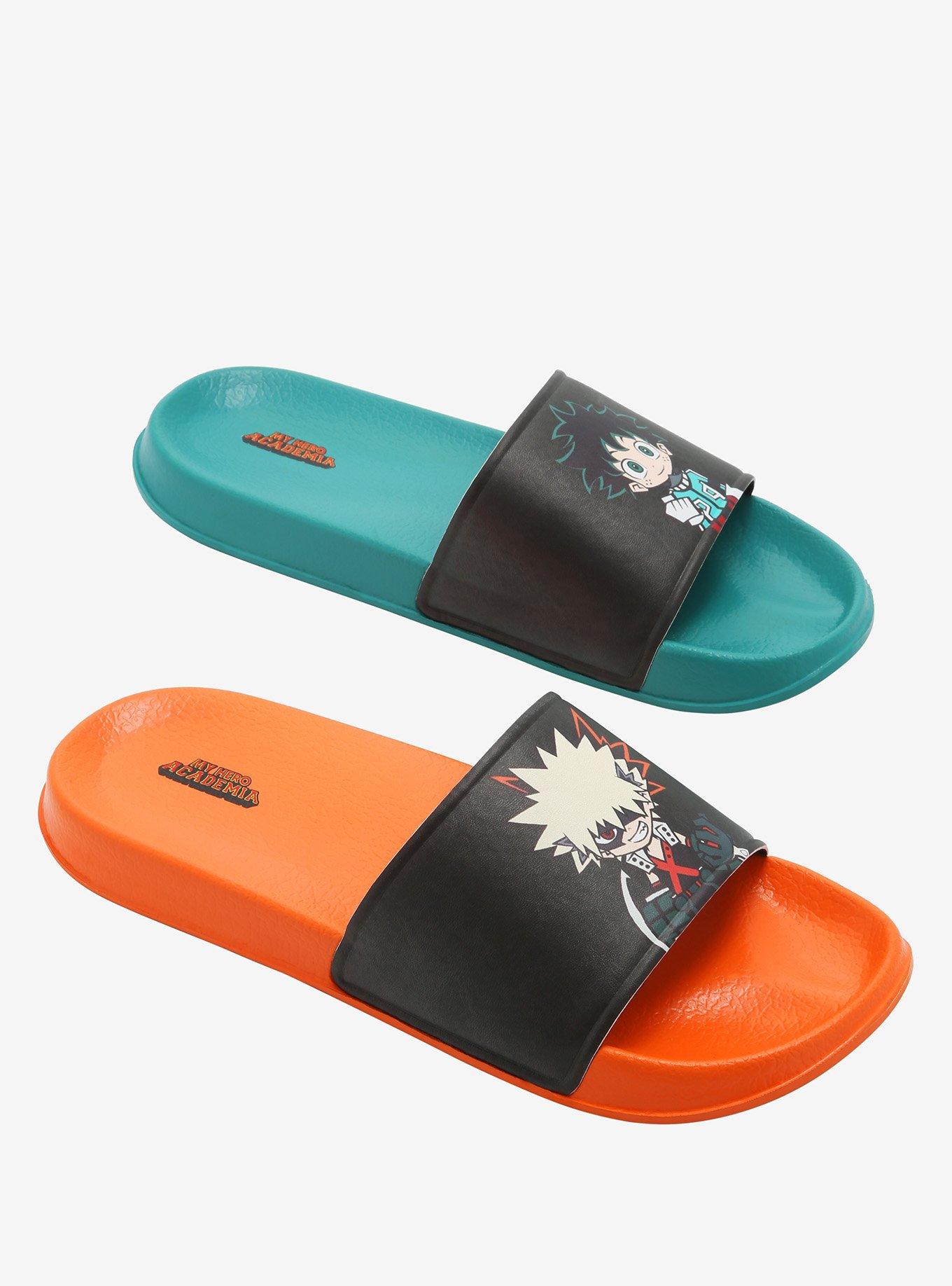 My Hero Academia Deku & Bakugo Slide Sandals, MULTI, alternate
