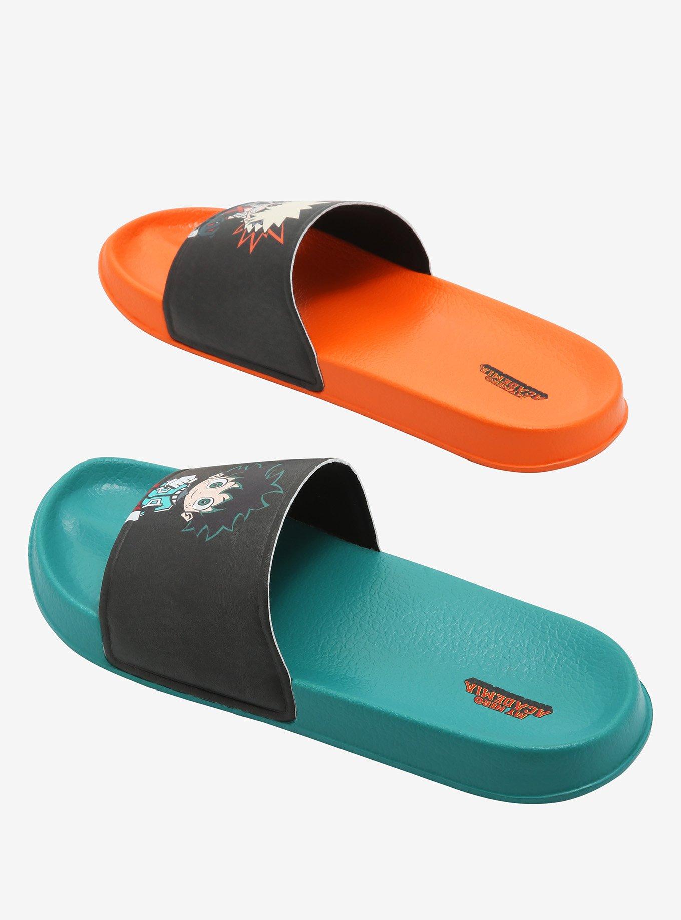 My Hero Academia Deku & Bakugo Slide Sandals, MULTI, alternate