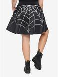 Spiderweb Skirt Plus Size, BLACK, alternate