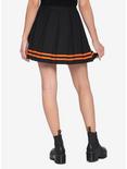 Black & Orange Pleated Cheer Skirt, BLACK, alternate