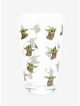 Star Wars The Mandalorian The Child Chibi Expressions Allover Print Pint Glass - BoxLunch Exclusive, , alternate