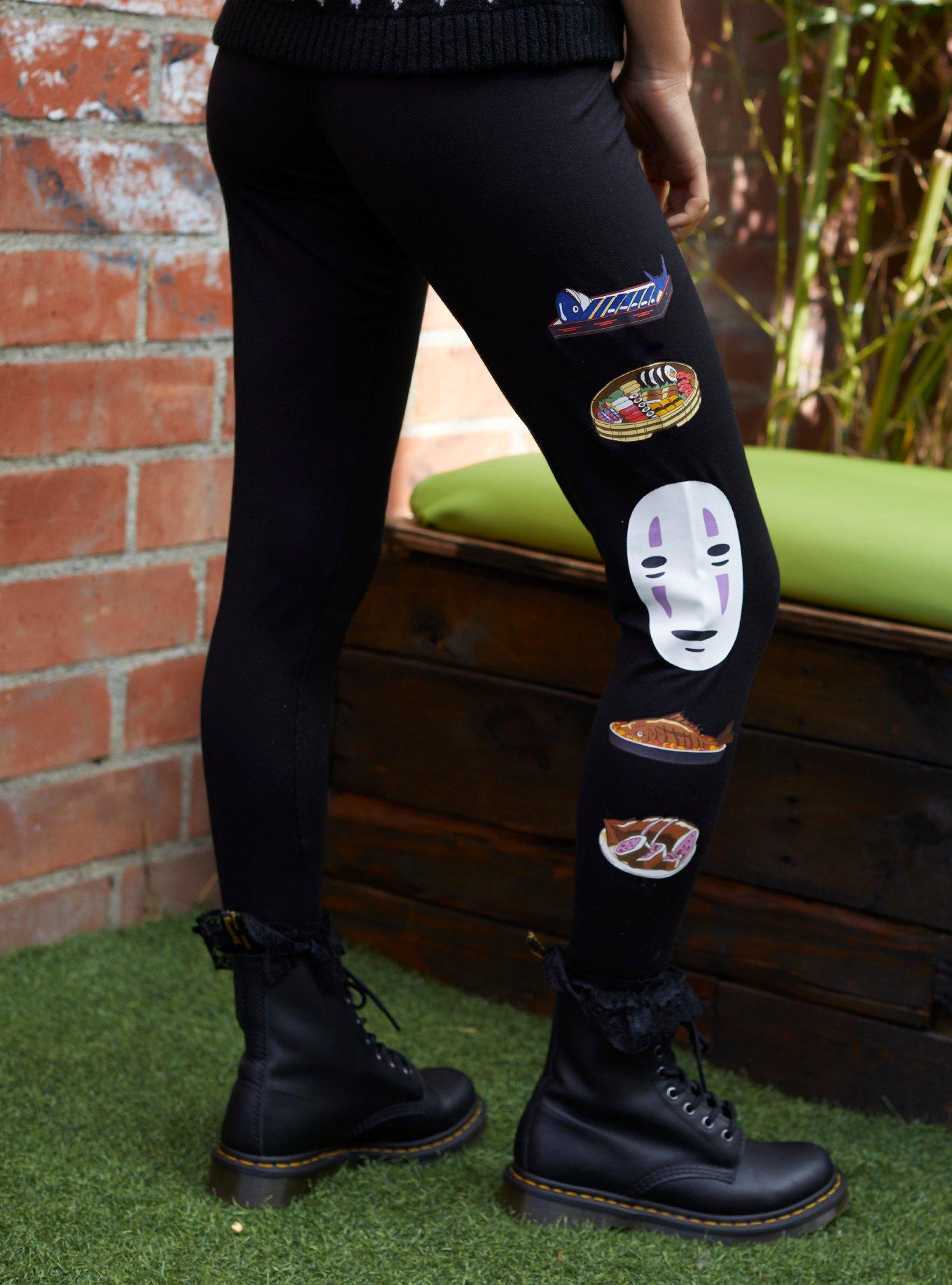 Studio Ghibli No-Face Food Leggings, MULTI, alternate