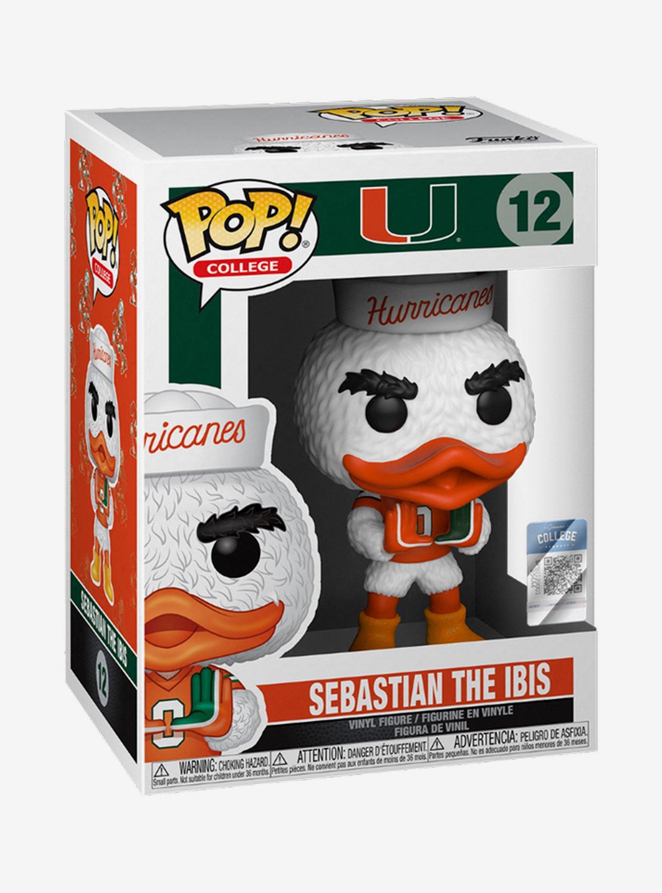 Funko Pop! College Mascots Miami Hurricanes Sebastian the Ibis Vinyl Figure, , alternate