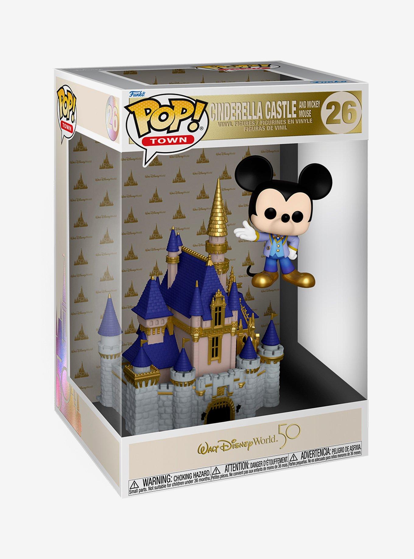 Funko Pop! Town Walt Disney World 50th Anniversary Cinderella Castle and Micky Mouse Vinyl Figures, , alternate