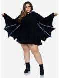Cozy Moonlight Bat Dress Plus Size, BLACK, alternate