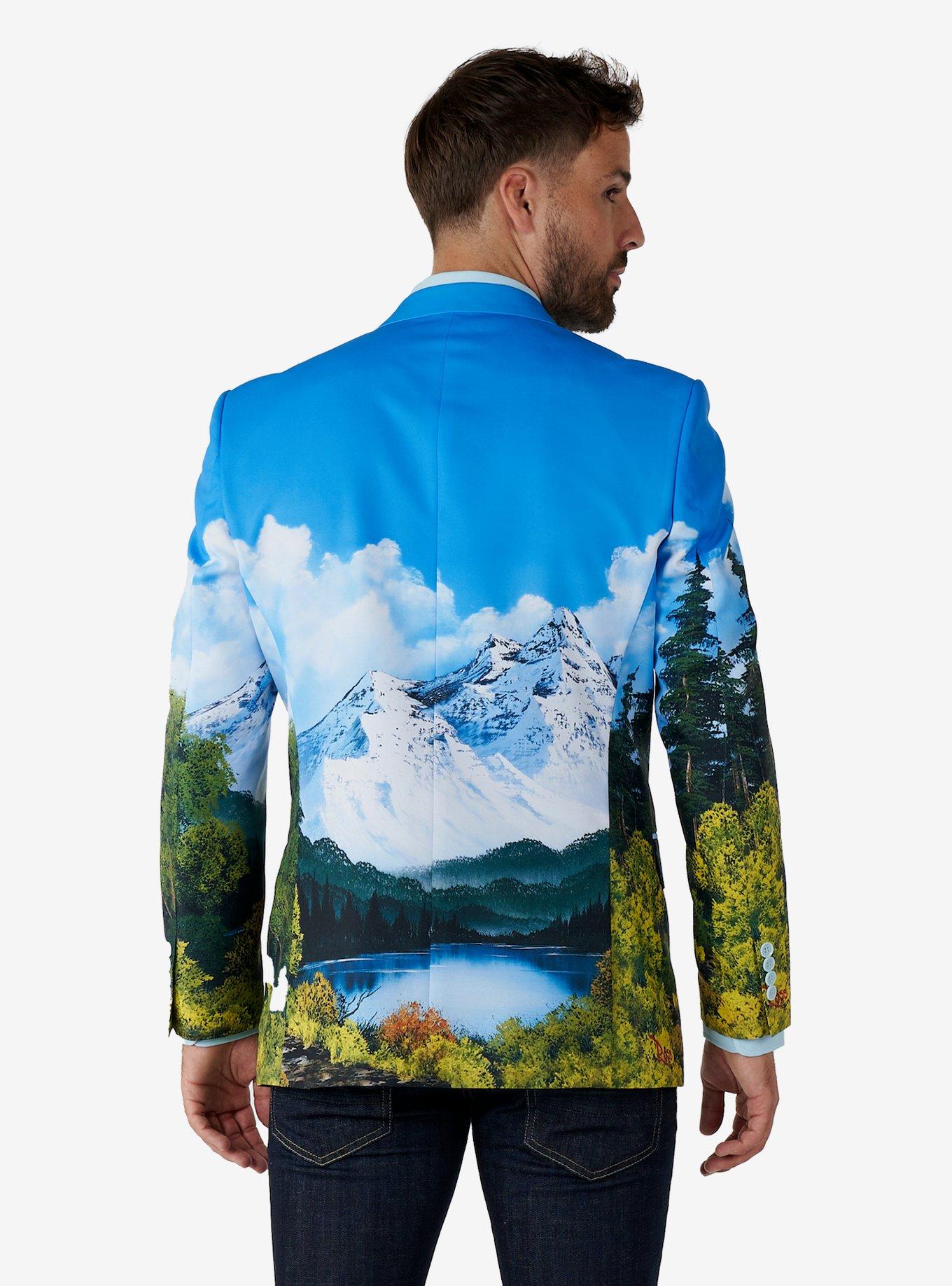 OppoSuits Bob Ross Blazer, BLUE, alternate