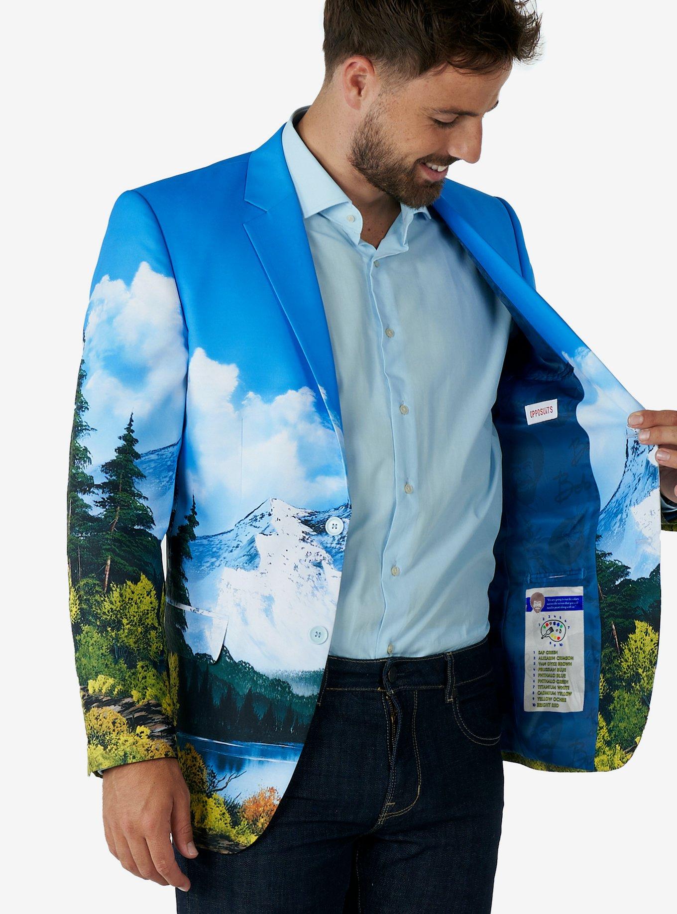 OppoSuits Bob Ross Blazer, BLUE, alternate