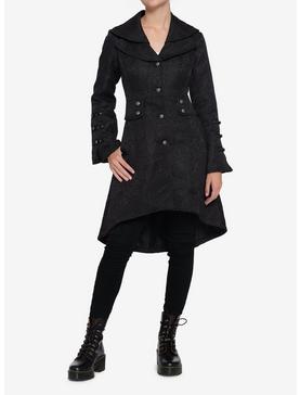 Black Brocade Coat, , hi-res