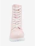 Pastel Pink Wide Width Combat Boots, MULTI, alternate