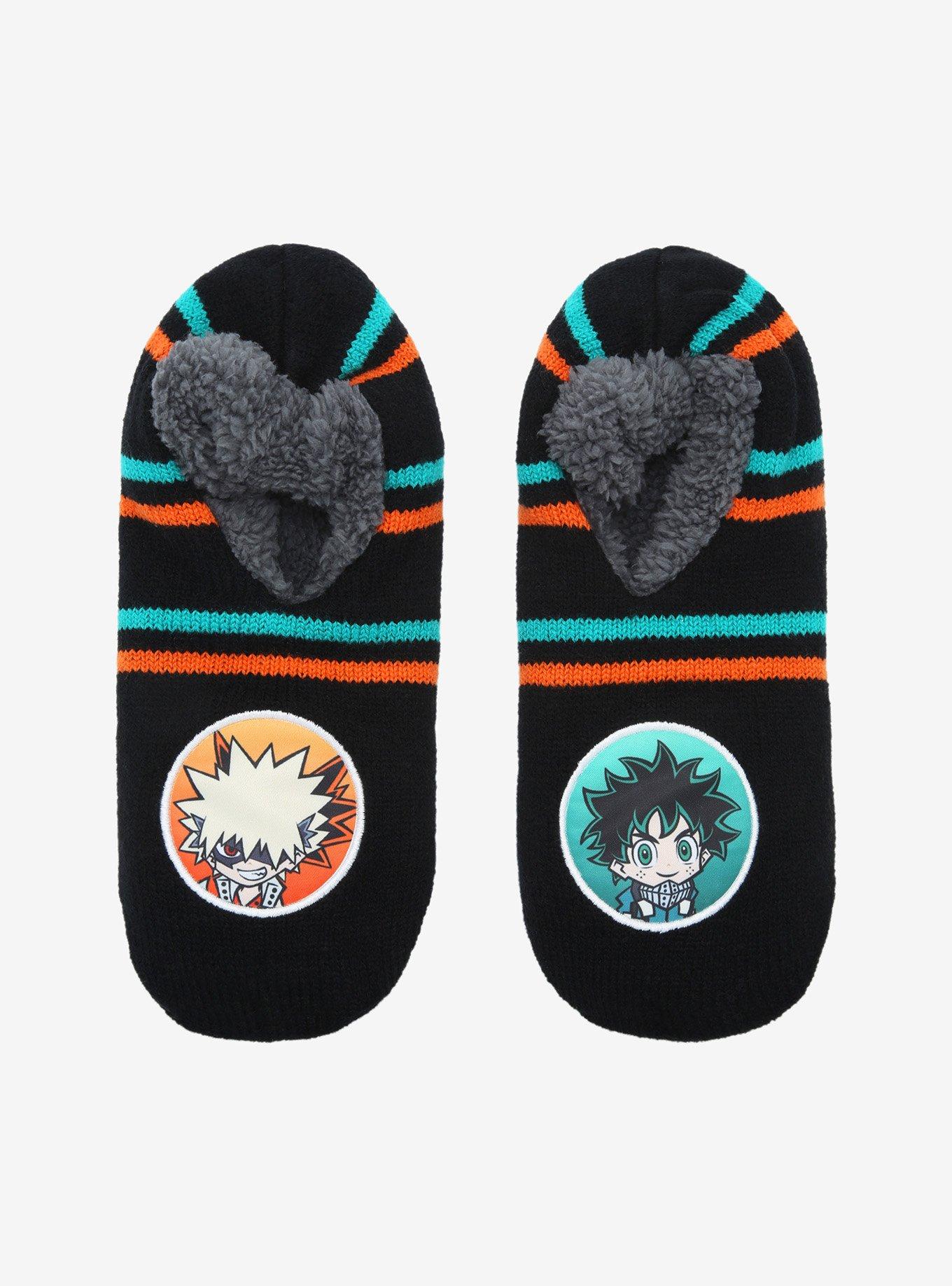 My Hero Academia Chibi Deku & Bakugo Cozy Slippers, , alternate