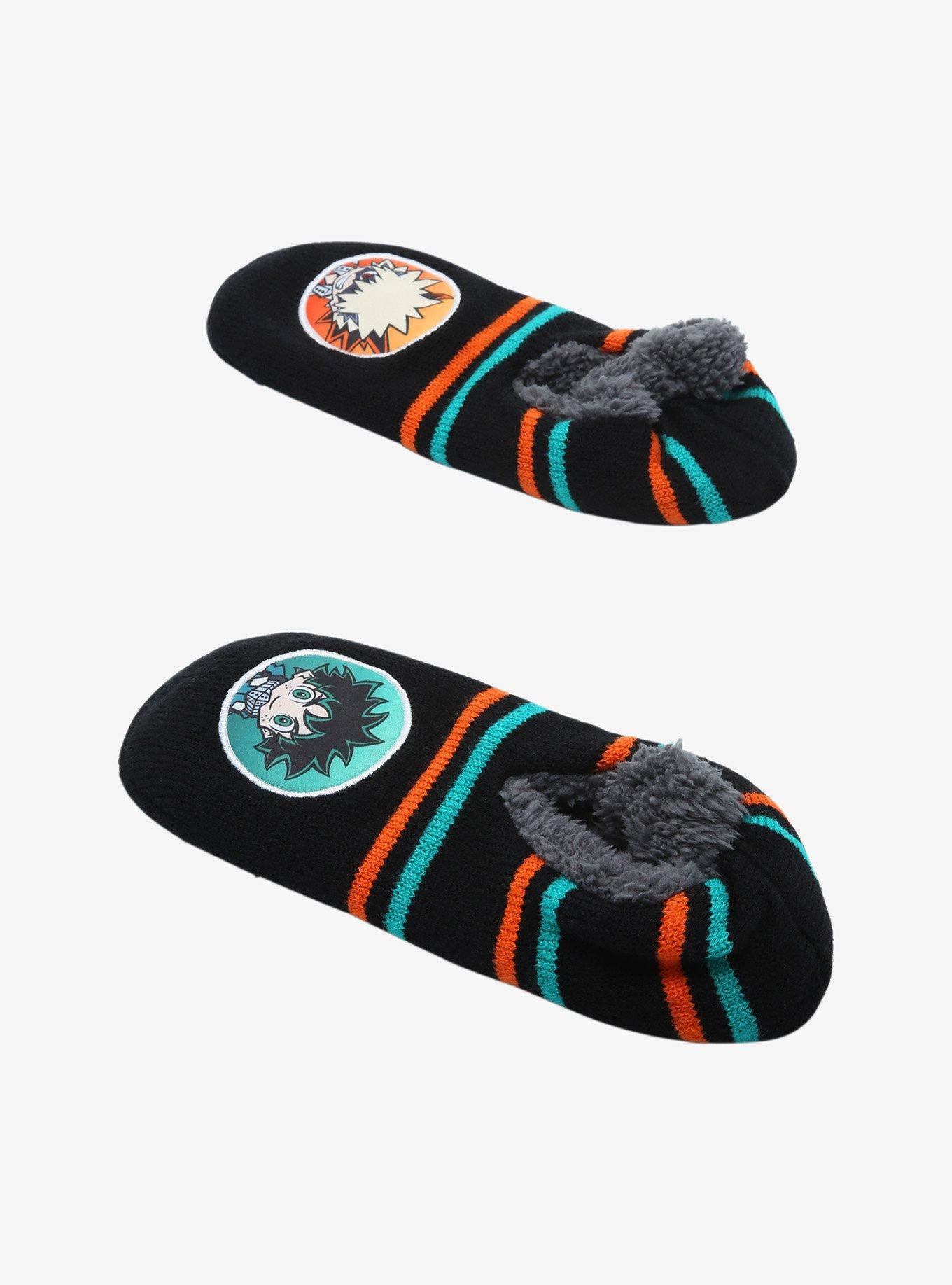 My Hero Academia Chibi Deku & Bakugo Cozy Slippers, , alternate