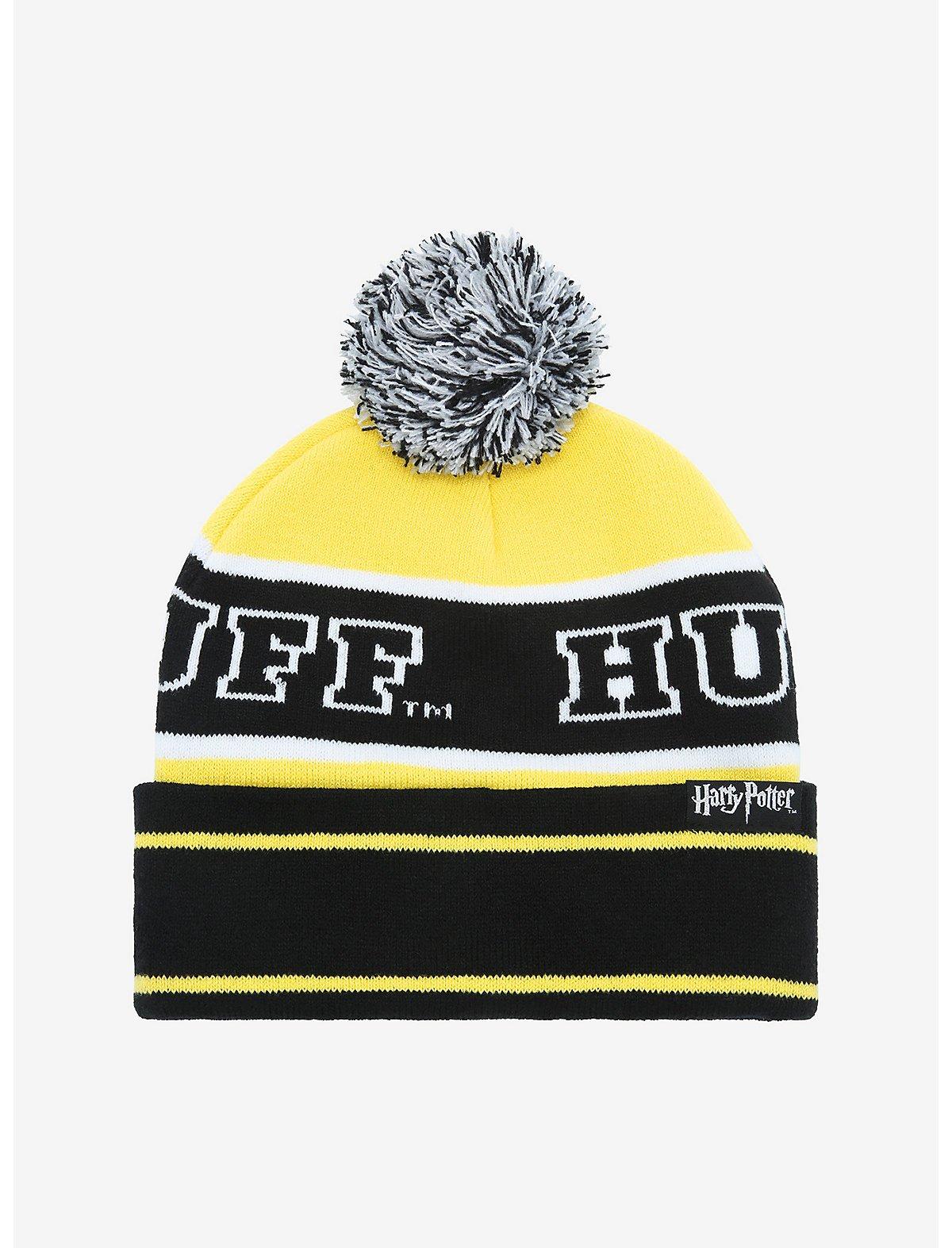 Harry Potter Hufflepuff House Pom Beanie, , alternate