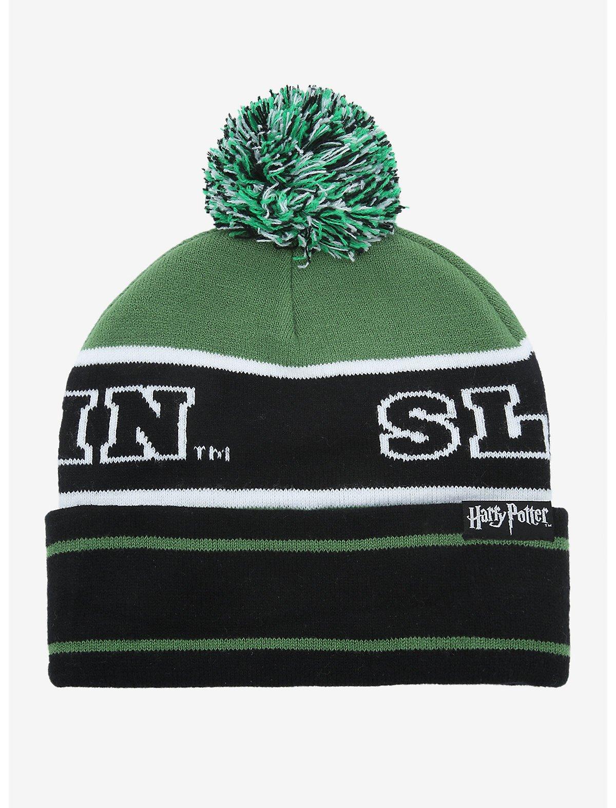 Harry Potter Slytherin House Pom Beanie, , alternate
