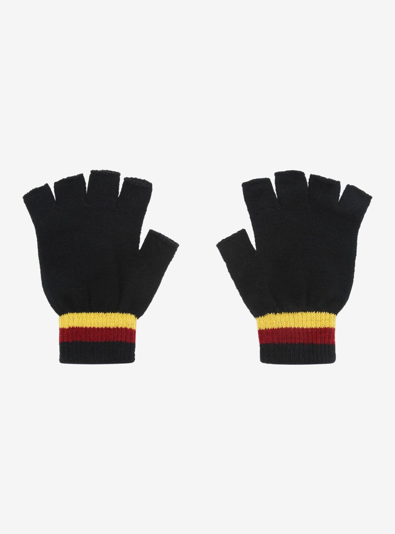 Harry Potter Hogwarts Crest Fingerless Gloves, , alternate