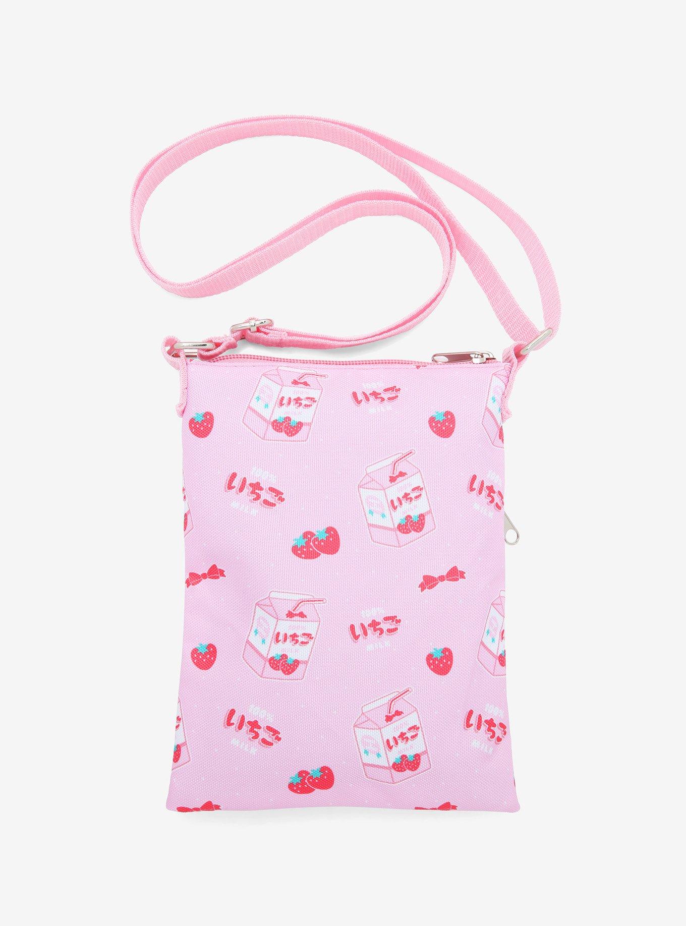 Strawberry Milk Passport Crossbody Bag, , alternate