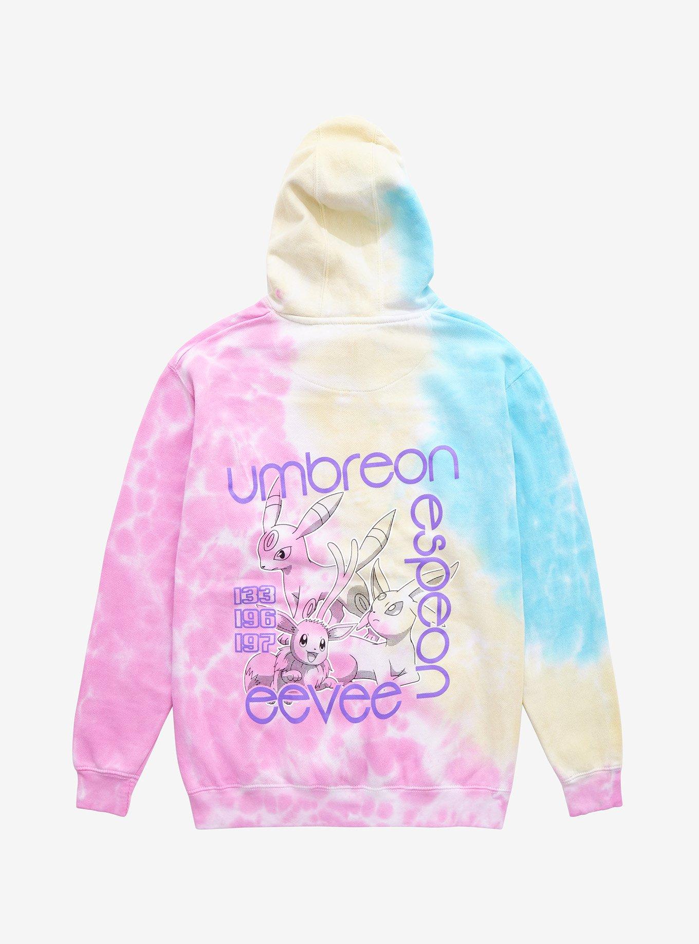 Pok&eacute;mon Eevee Evolutions Tie-Dye Hoodie - BoxLunch Exclusive, TIE DYE, alternate