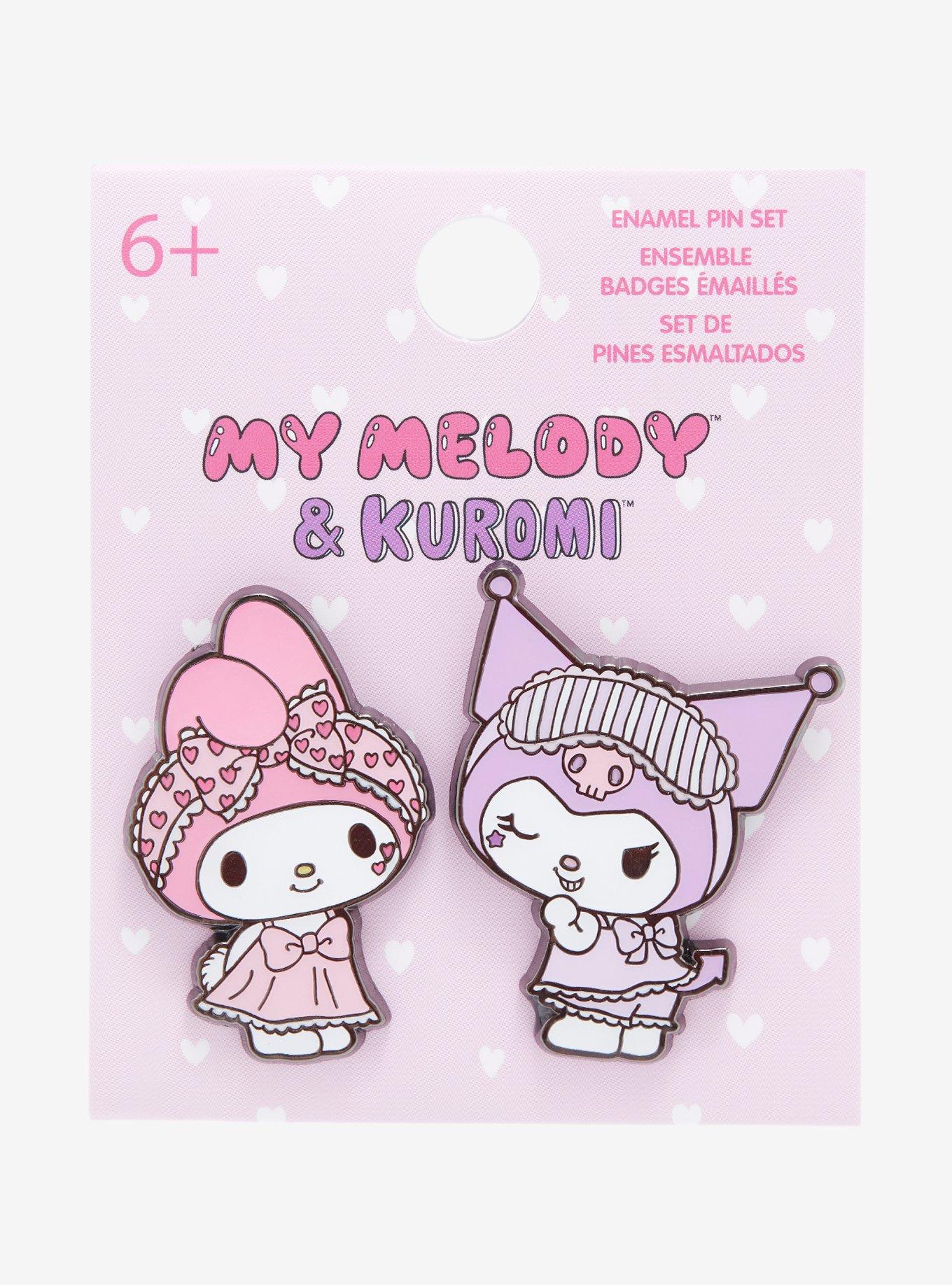 My Melody & Kuromi Slumber Party Enamel Pin Set, , alternate