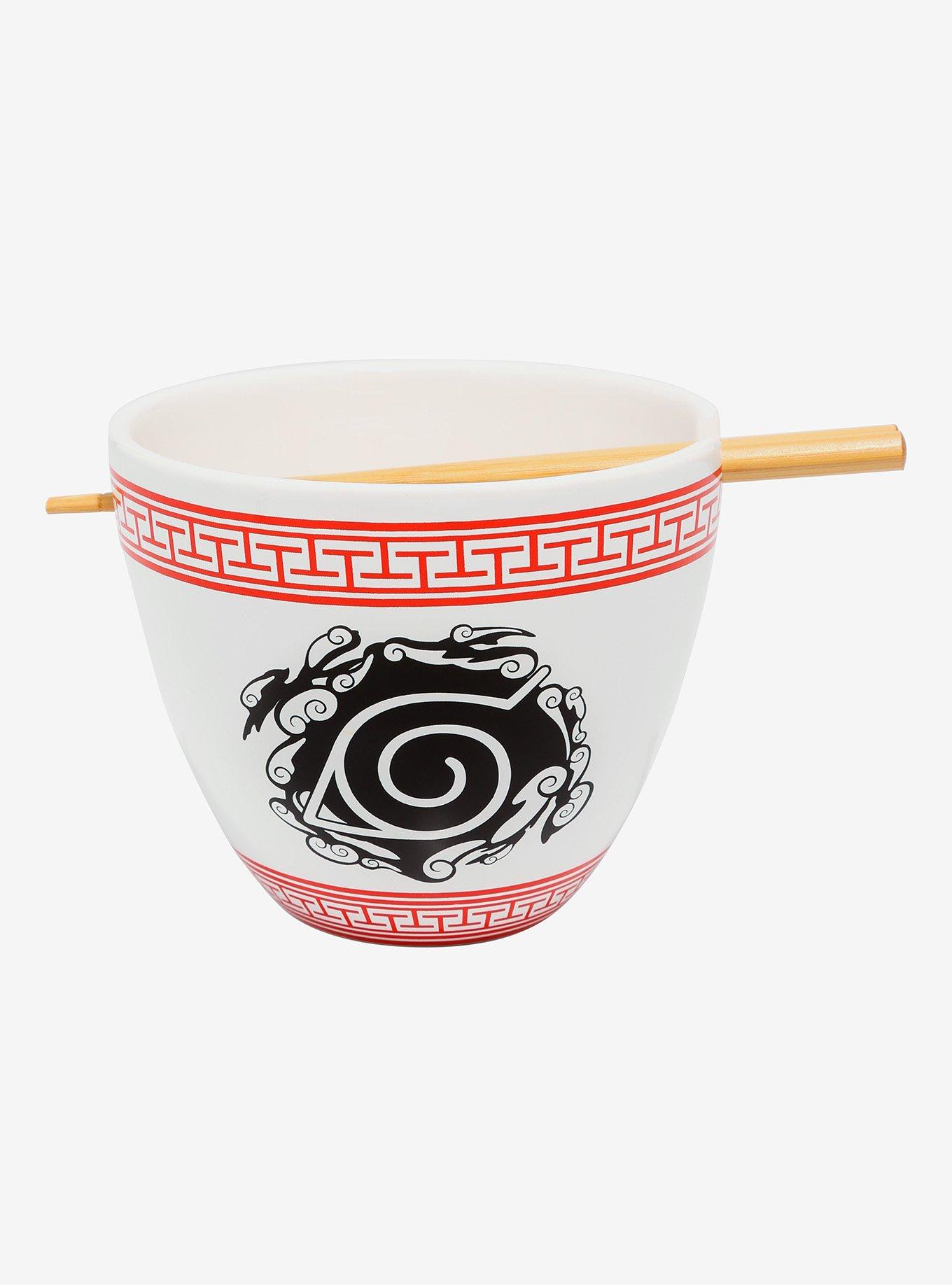 Naruto Shippuden Naruto Back & White Portrait Ramen Bowl with Chopsticks, , alternate
