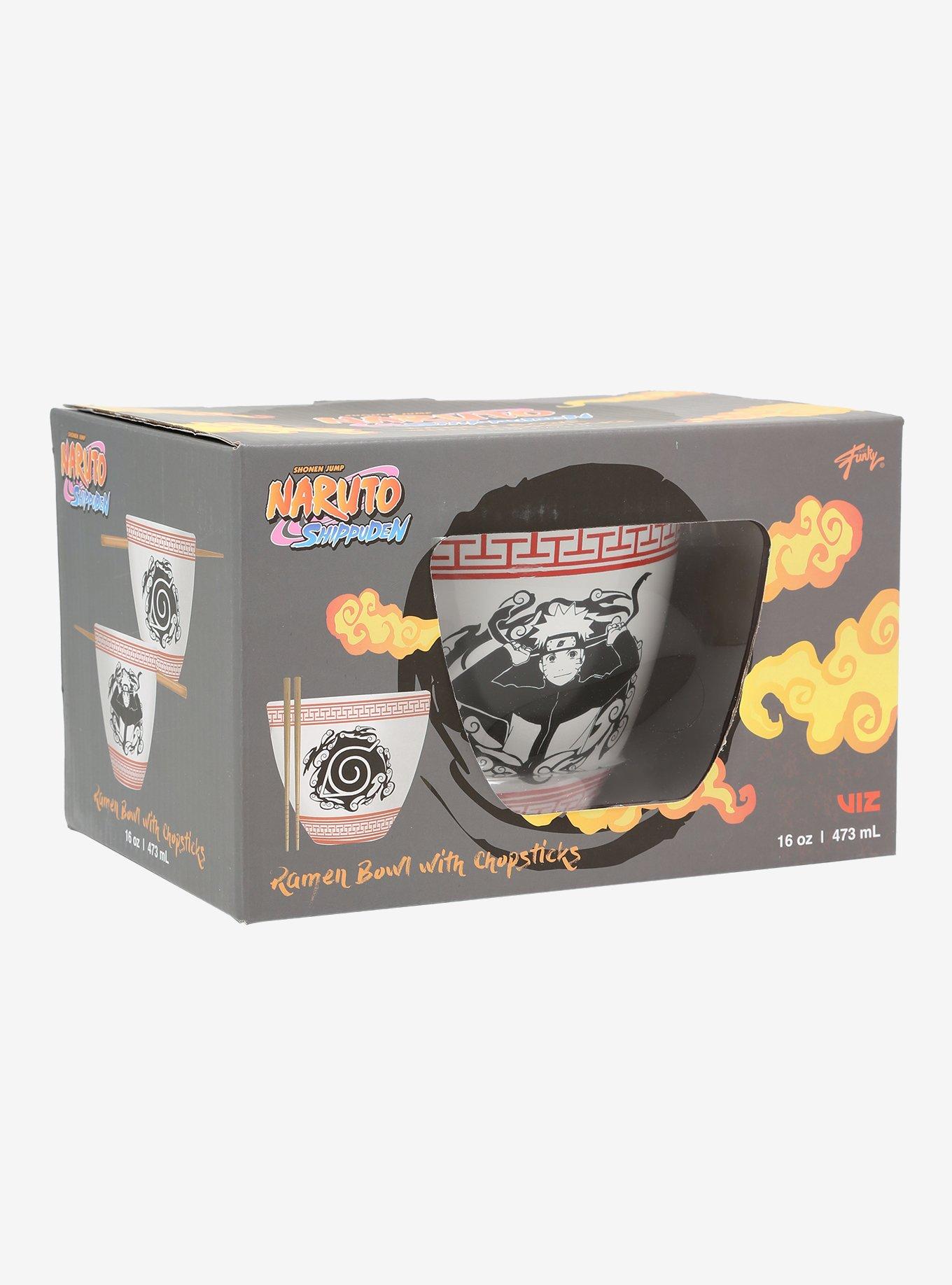 Naruto Shippuden Naruto Back & White Portrait Ramen Bowl with Chopsticks, , alternate