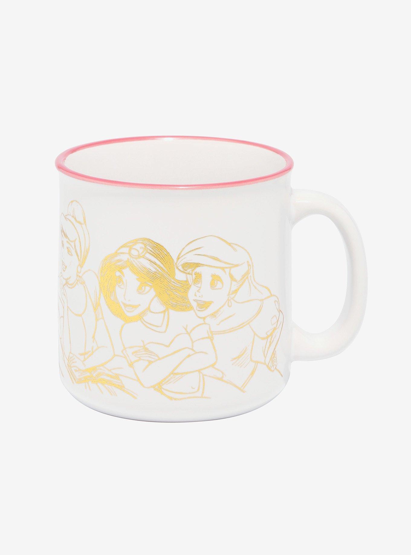 Disney Princesses Group Gold-Etched Camper Mug, , alternate