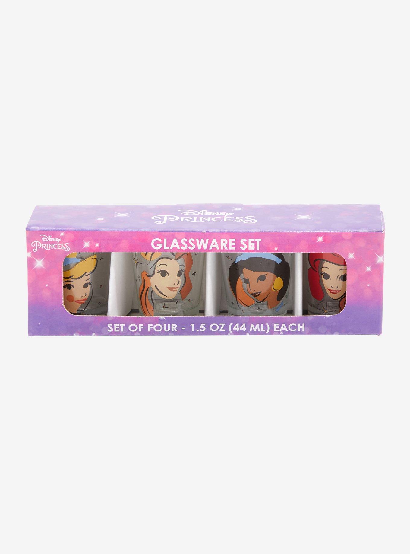 Disney Princesses Minimal Portraits Mini Glass Set - BoxLunch Exclusive, , alternate