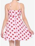 Pink Strawberry Button-Front Dress, PINK, alternate