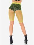 Net Biker Shorts Lime, , alternate