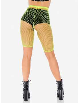 Net Biker Shorts Lime, , hi-res
