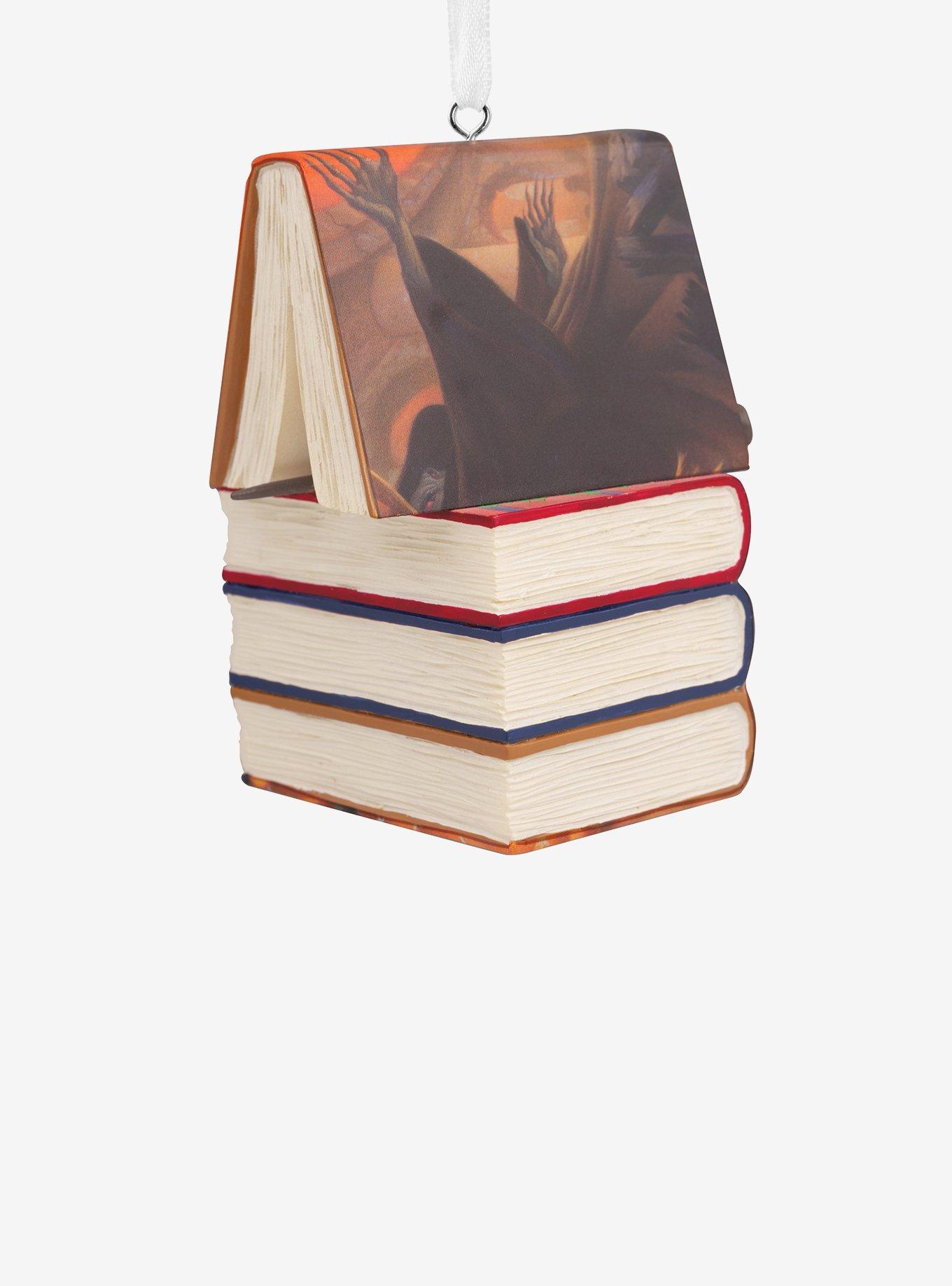 Hallmark Harry Potter Stacked Books With Wand Ornament, , alternate