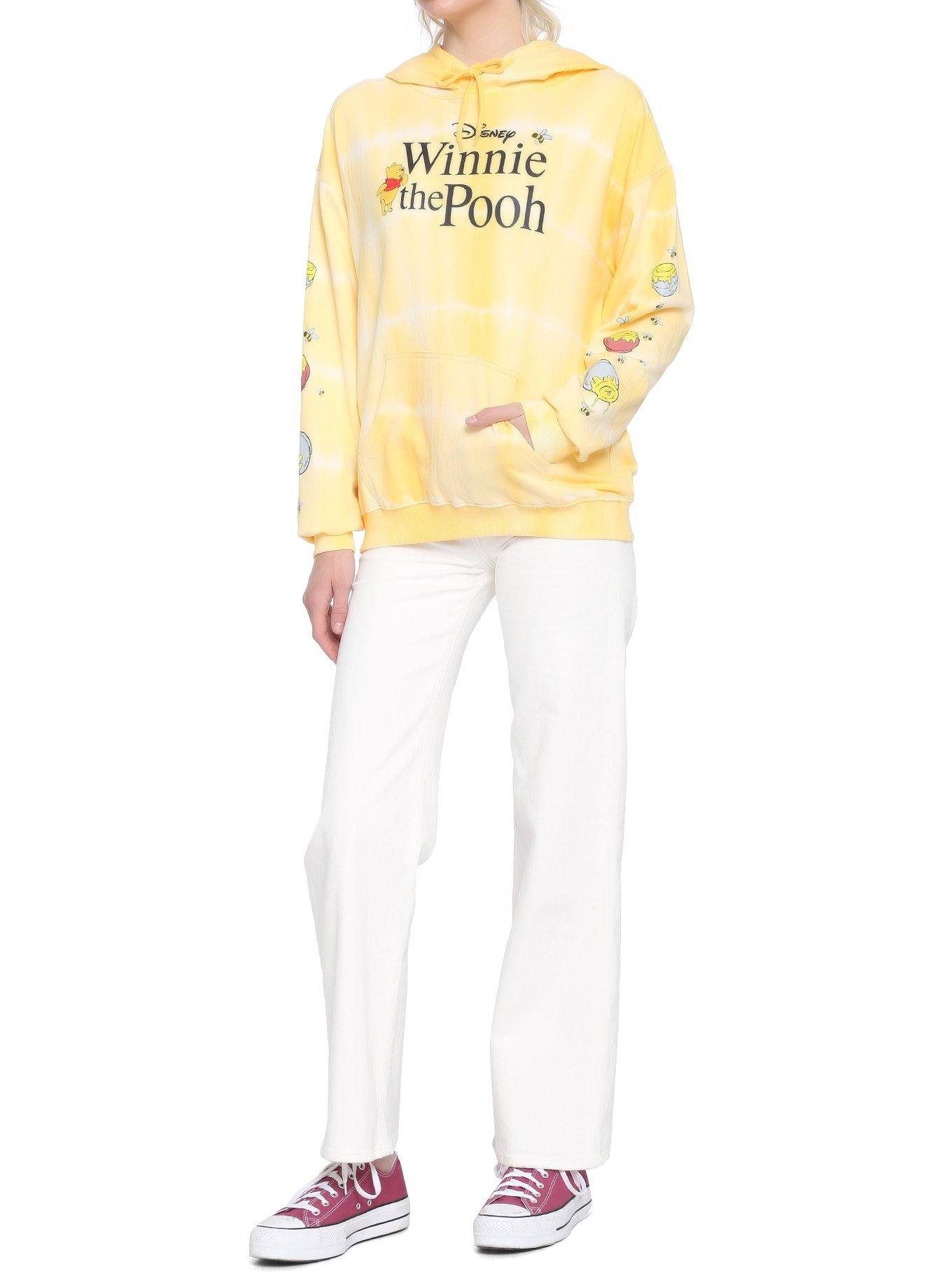 Disney Winnie The Pooh Yellow Wash Honey Pot Girls Hoodie, MULTI, alternate