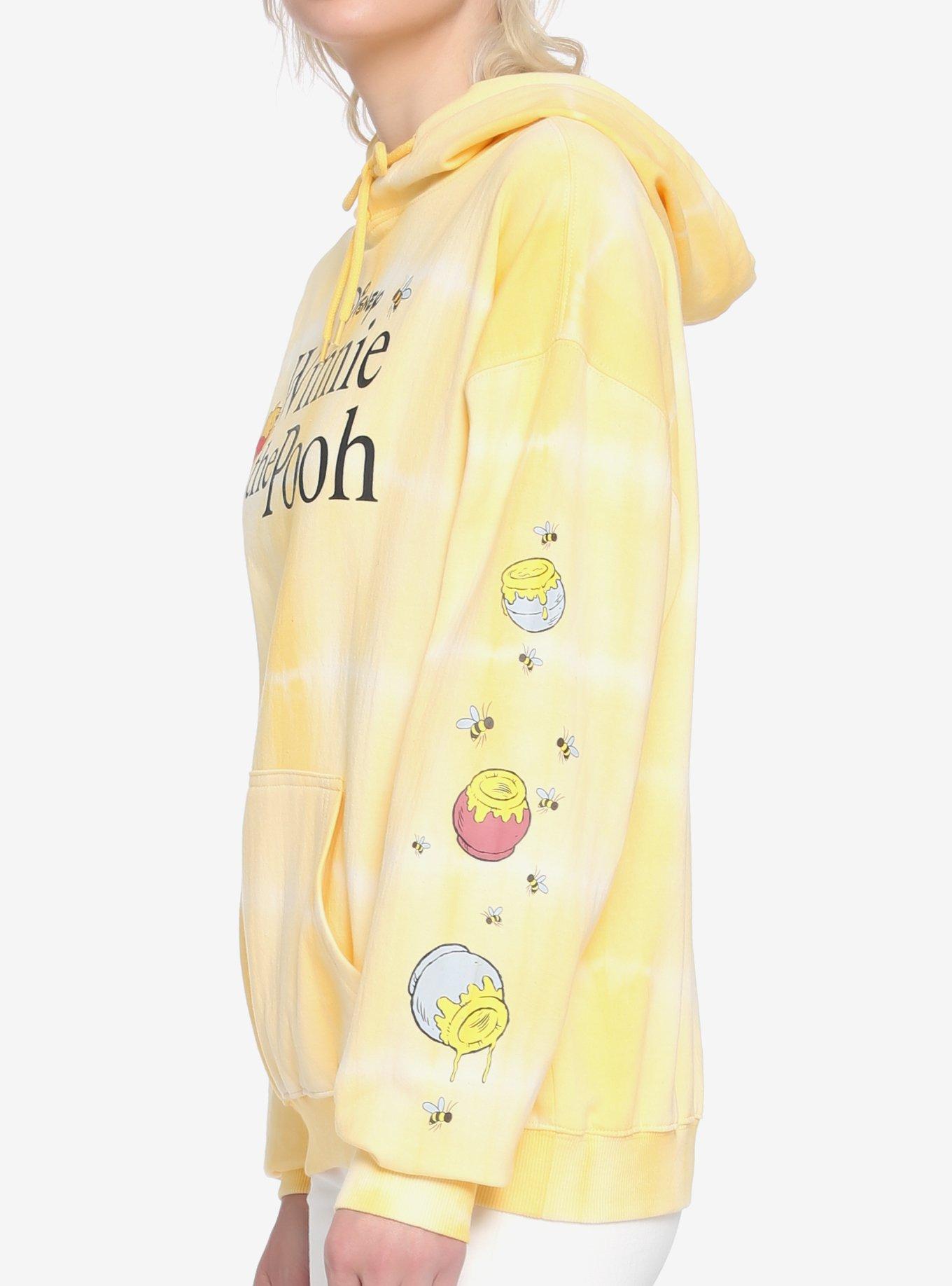 Disney Winnie The Pooh Yellow Wash Honey Pot Girls Hoodie, MULTI, alternate