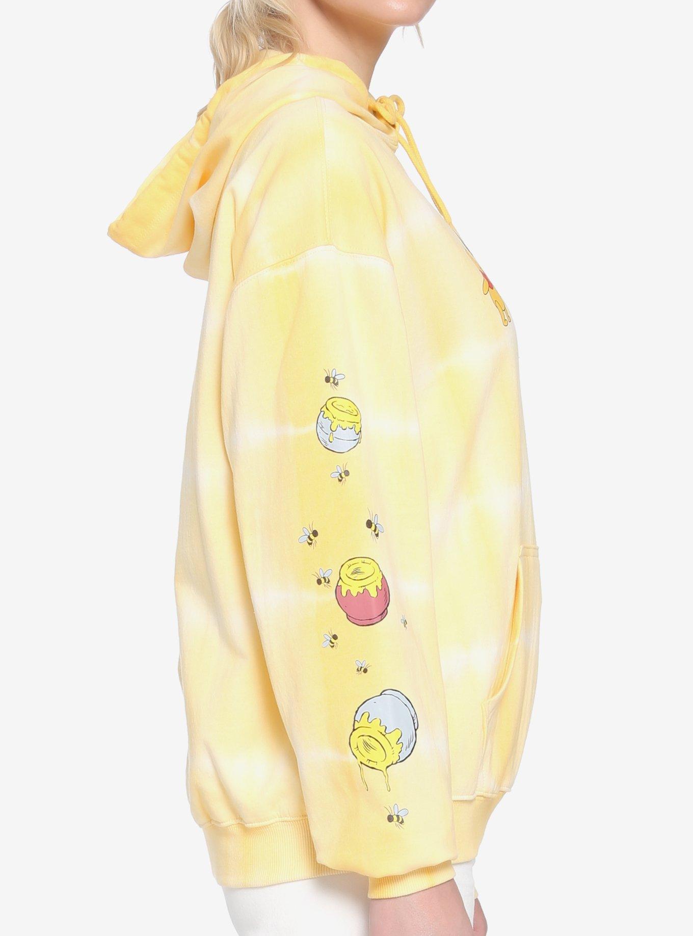 Disney Winnie The Pooh Yellow Wash Honey Pot Girls Hoodie, MULTI, alternate