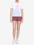 Pastel Kawaii Girl Backpack Girls Crop T-Shirt By Chisana Mun, MULTI, alternate