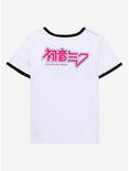 Hatsune Miku X Digimon Union Suit Girls Ringer T-Shirt, MULTI, alternate